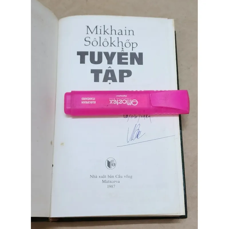 Tuyển tập Mikhail A. Sholokhov (nhà văn đạt giải Nobel Văn chương 1965) 722895