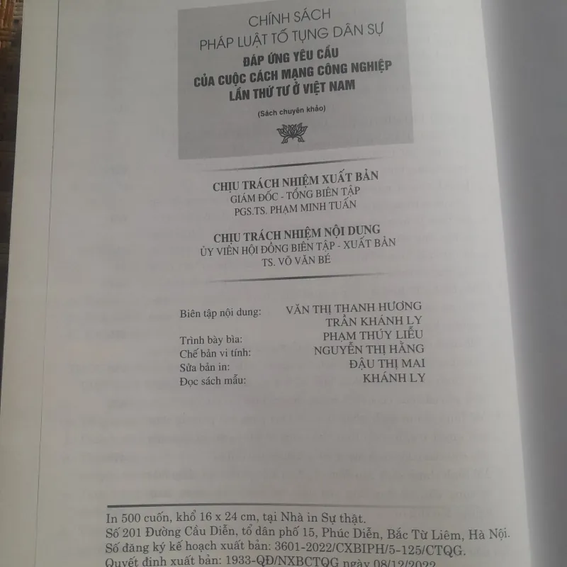 CHÍNH SÁCH PHÁP LUẬT TỐ TỤNG DÂN SỰ ĐÁP ỨNG YÊU CẦU... 756953