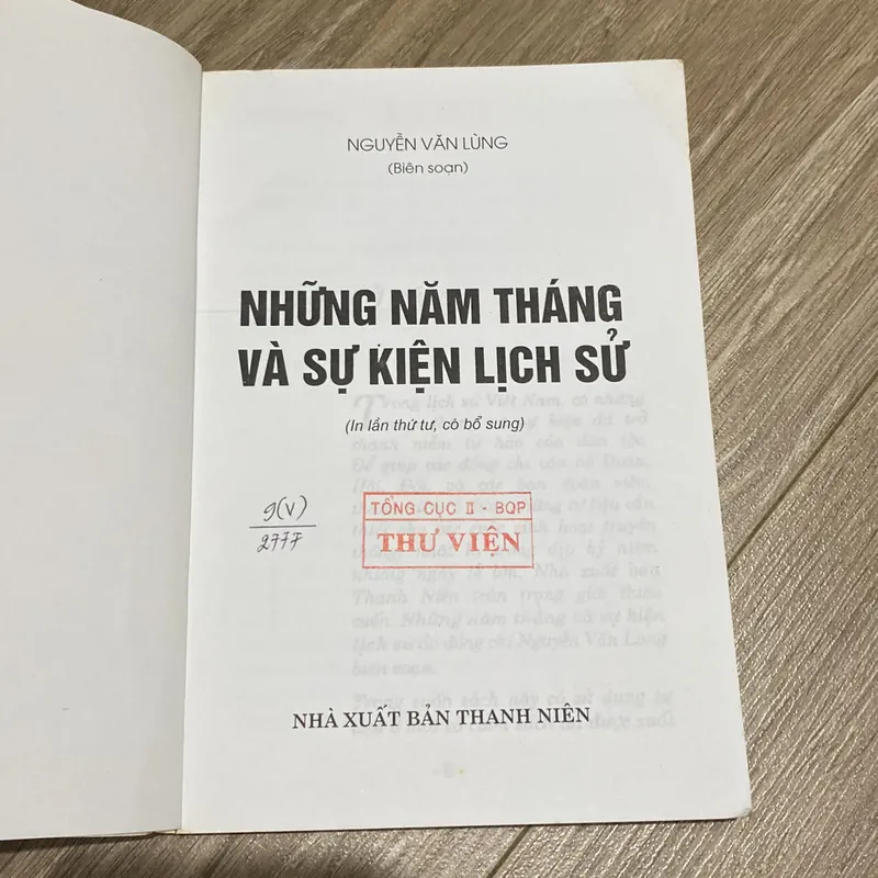 NHỮNG NĂM THÁNG VÀ SỰ KIỆN LỊCH SỬ (XB 2006) 597870