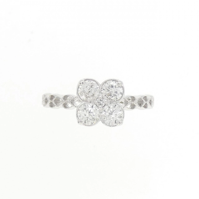 Nhẫn kim cương hoa K18WG 0.50CT 673053
