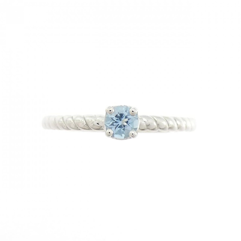 Nhẫn Aquamarine PT900 0.12CT - Hàng hiệu Chính hãng 852593