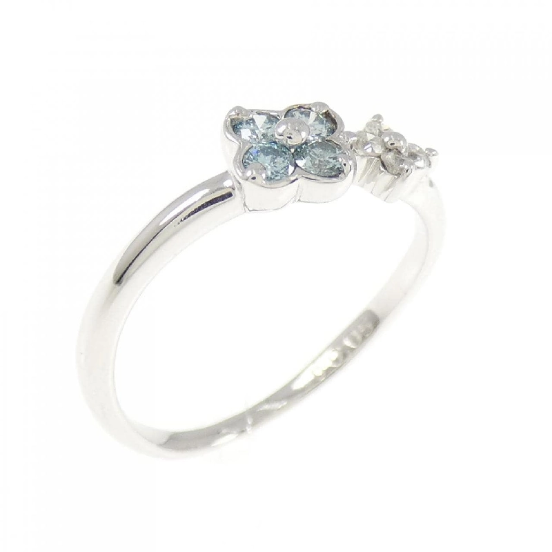 Nhẫn kim cương hoa K18WG 0.13CT 668130