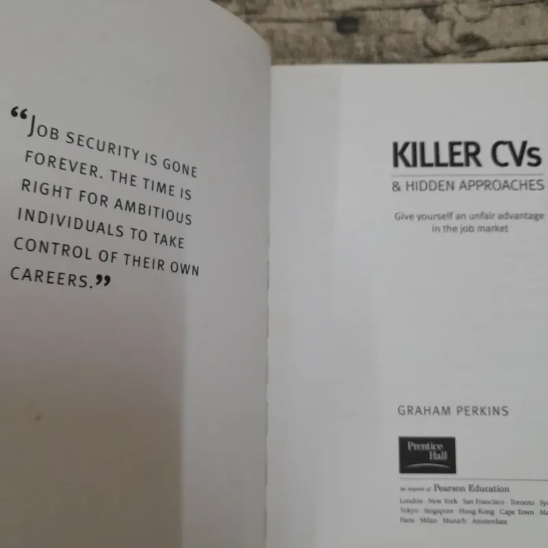 Sách ngoại Anh- Cẩm nang Săn việc- Killer CVs 2nd. Tg. Graham Perkins 786578