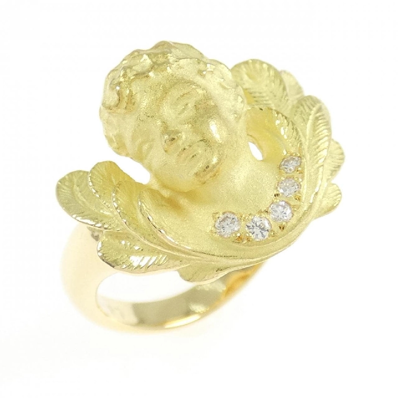 Nhẫn kim cương K18YG 0.05CT 668325