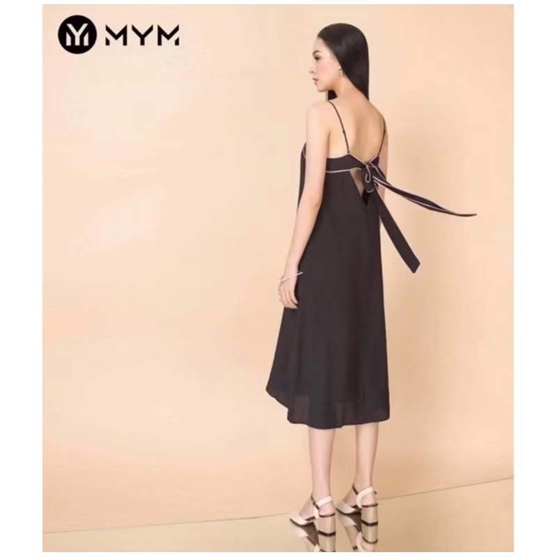 Đầm maxi suông cột nơ sau lưng 379561