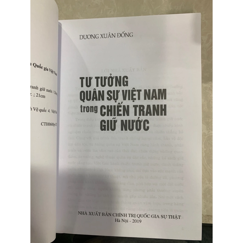 TƯ TƯỞNG QUÂN SỰ VIỆT NAM TRONG CHIẾN TRANH GIỮ NƯỚC - DƯƠNG XUÂN ĐỐNG 533048