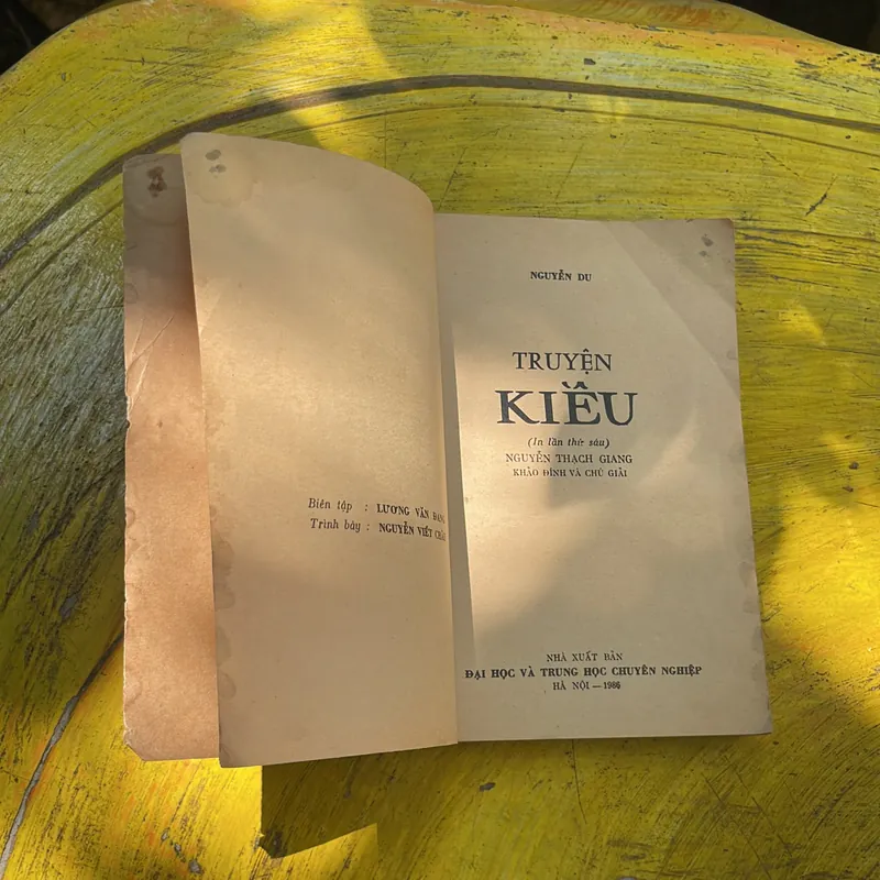 NGUYỄN DU- TRUYỆN KIỀU - bản in 1986 713219