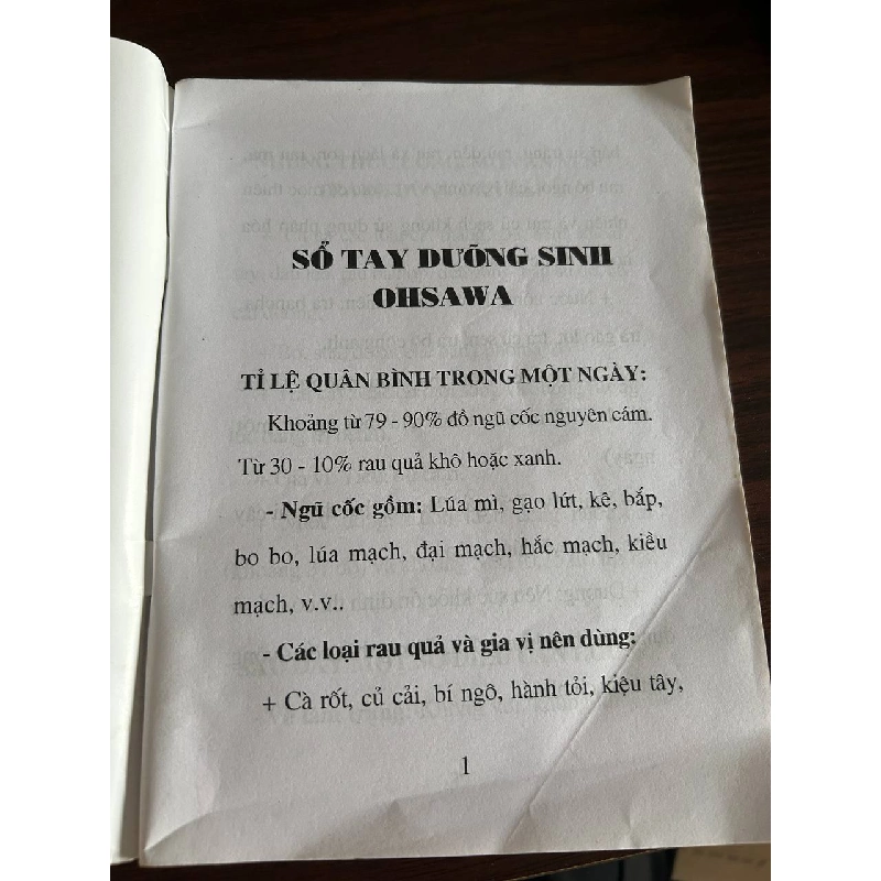 Sổ Tay Dưỡng Sinh Ohsawa - Ohsawa 931967
