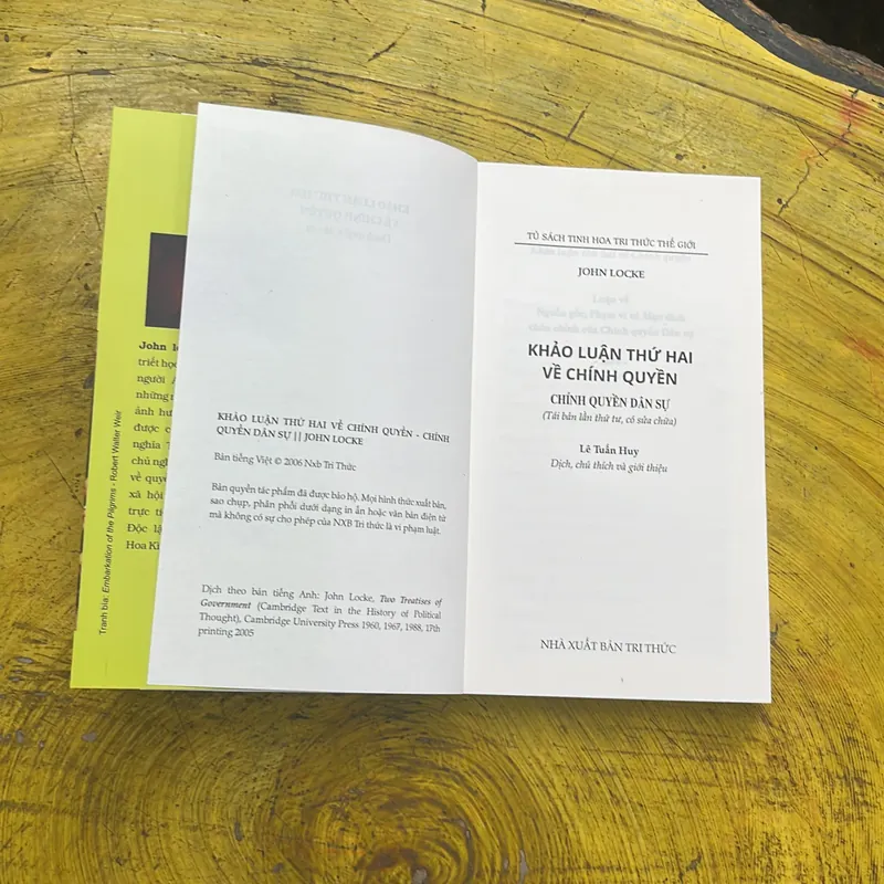 KHẢO LUẬN THỨ HAI VỀ CHÍNH QUYỀN- JOHN LOCKE 704305