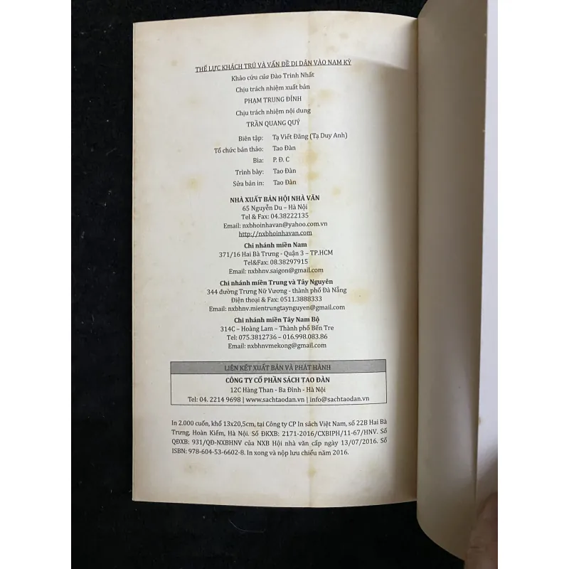 Thế lực khách trú và vẫn đề di dân vào Nam Kỳ  1003328