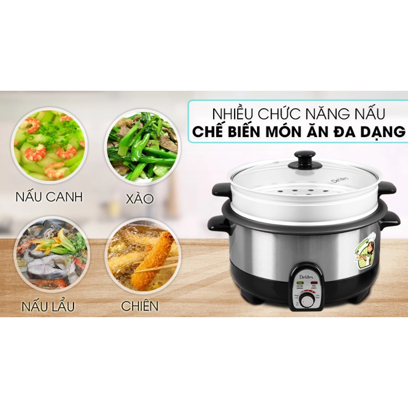 [HÀNG TRƯNG BÀY] Nồi lẩu điện Delites 3.5l 302318