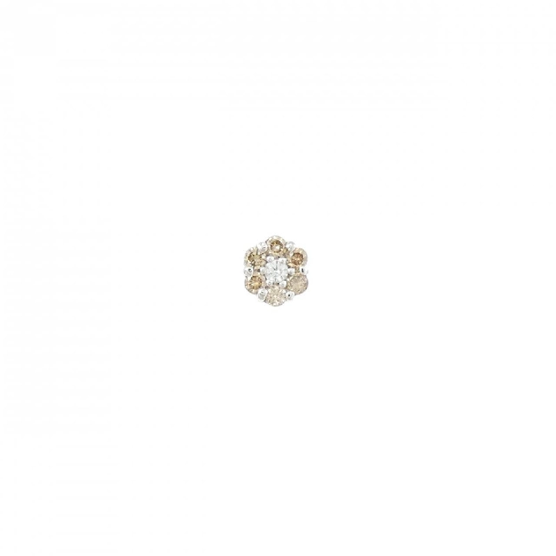 Bông tai kim cương hoa K18WG 0.13CT một bên - Hàng hiệu Authentic 874658