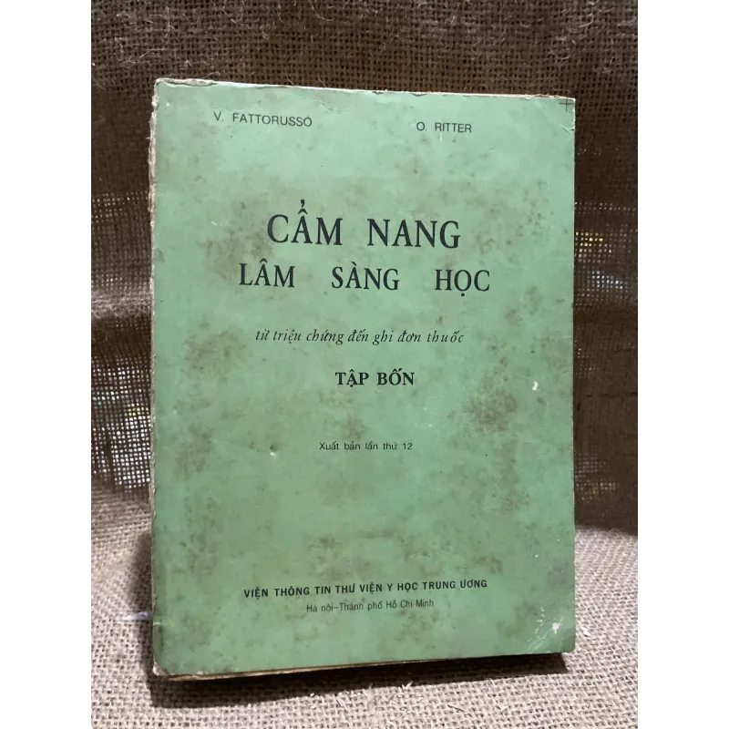 Cẩm nang lâm sàng học - Tập 4 - FATTORUSSO & O. RITTER 907764