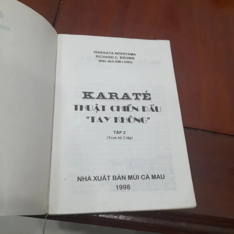 Hidekata Nishiyama & Richard C. Brown - KARATÉ, THUẬT CHIẾN ĐẤU TAY KHÔNG, tập 2 961349