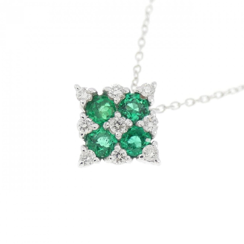 K18WG Emerald Necklace 0.25CT - Hàng hiệu Authentic 865893