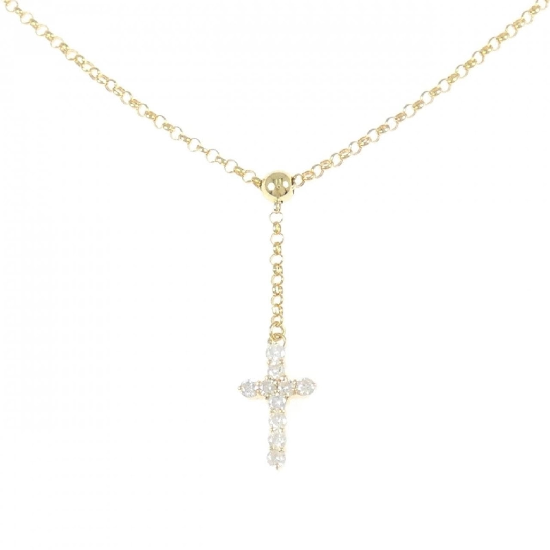 K18YG Dây chuyền kim cương chéo 0.33CT - Hàng hiệu Chính hãng 856585