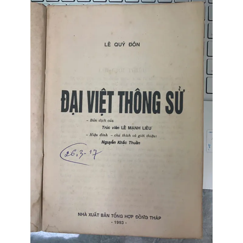 ĐẠI VIỆT THÔNG SỬ - LÊ QUÝ ĐÔN 716039
