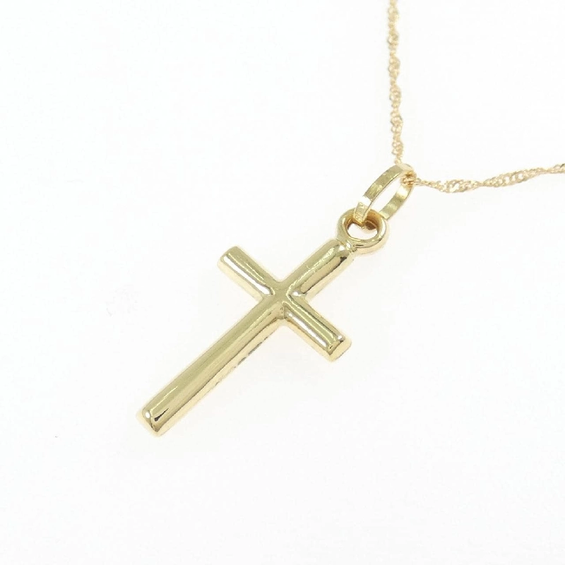 K18YG Dây chuyền hình chữ thập - Hàng hiệu Chính hãng 857051