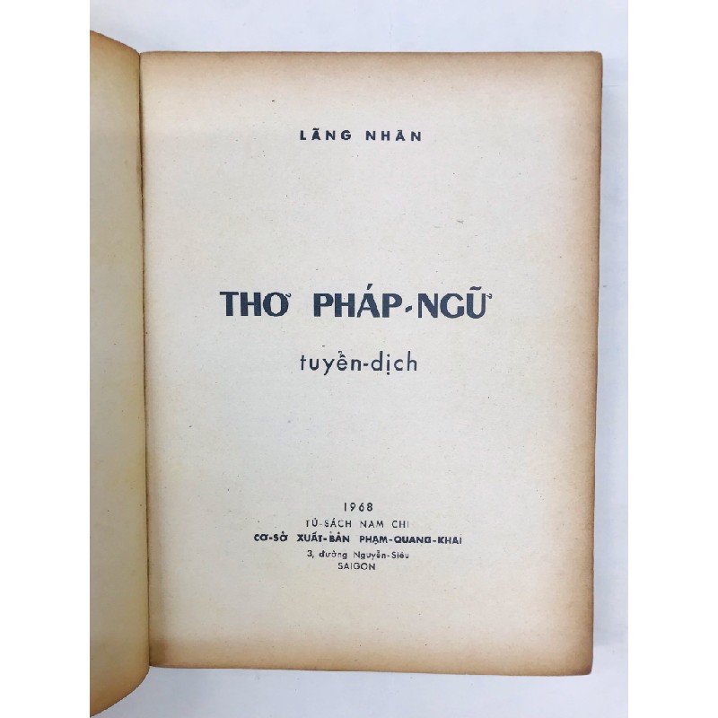 Thơ pháp ngữ tuyển dịch - Lãng Nhân 127692