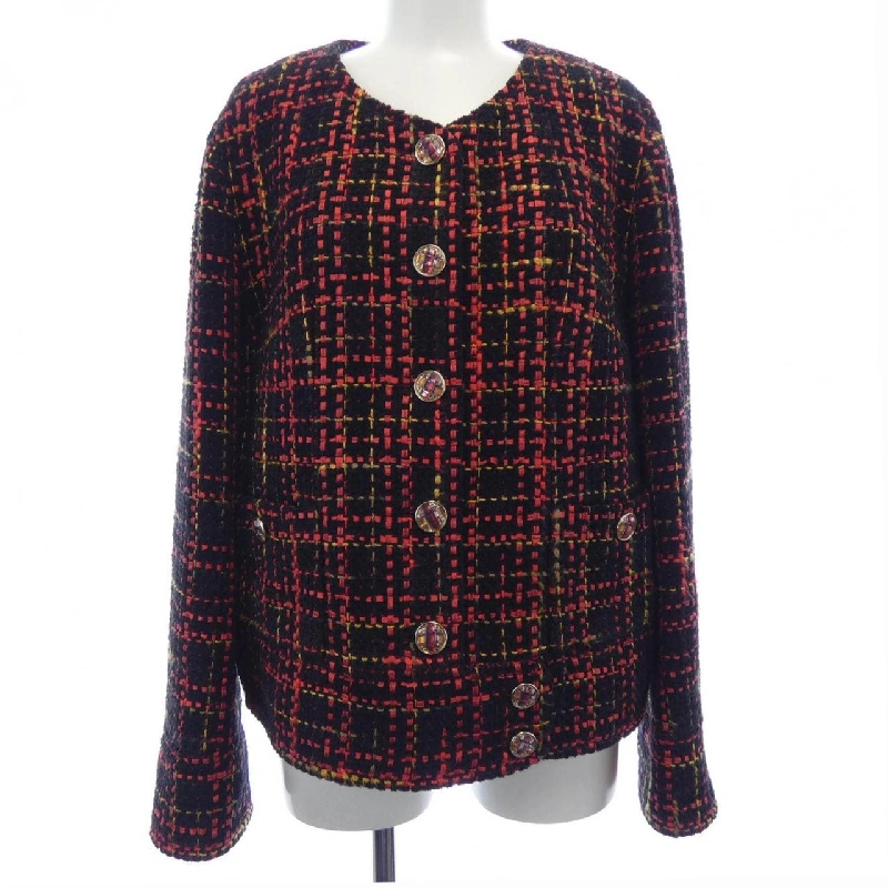 Áo khoác không cổ CHANEL P73176V64615 630480