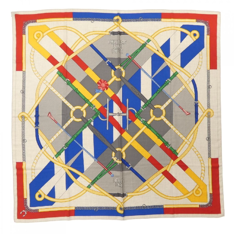 HERMES PARCOURS SANS FAUTE H242992S Khăn choàng - Hàng hiệu Authentic 837963