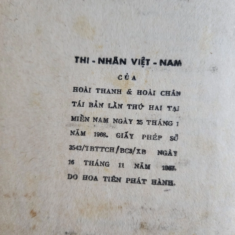 Thi nhân Việt Nam | Hoài Thanh. Hoài Chân | 1967 450496