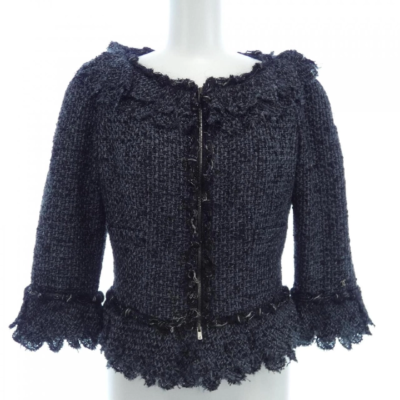 【Khuyến mãi】Áo khoác không cổ CHANEL 639549