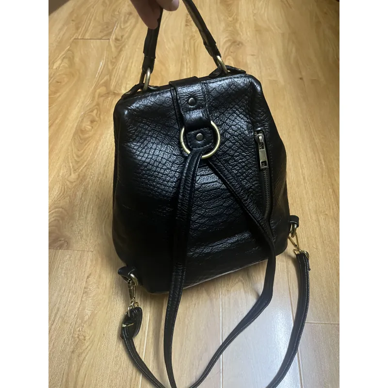 Balo nữ mini 20x25x12 da thật 2hand 996736