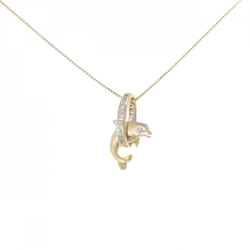 Dây chuyền kim cương 14KYG/K18YG - Hàng hiệu Authentic 865249