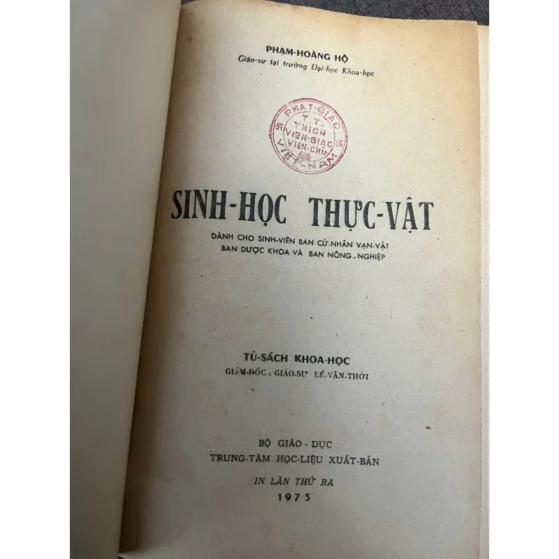 Vạn Vật Học & Sinh Học Thực Vật - Nguyễn Ngọc Quỳnh & Phạm Hoàng Hộ 798791