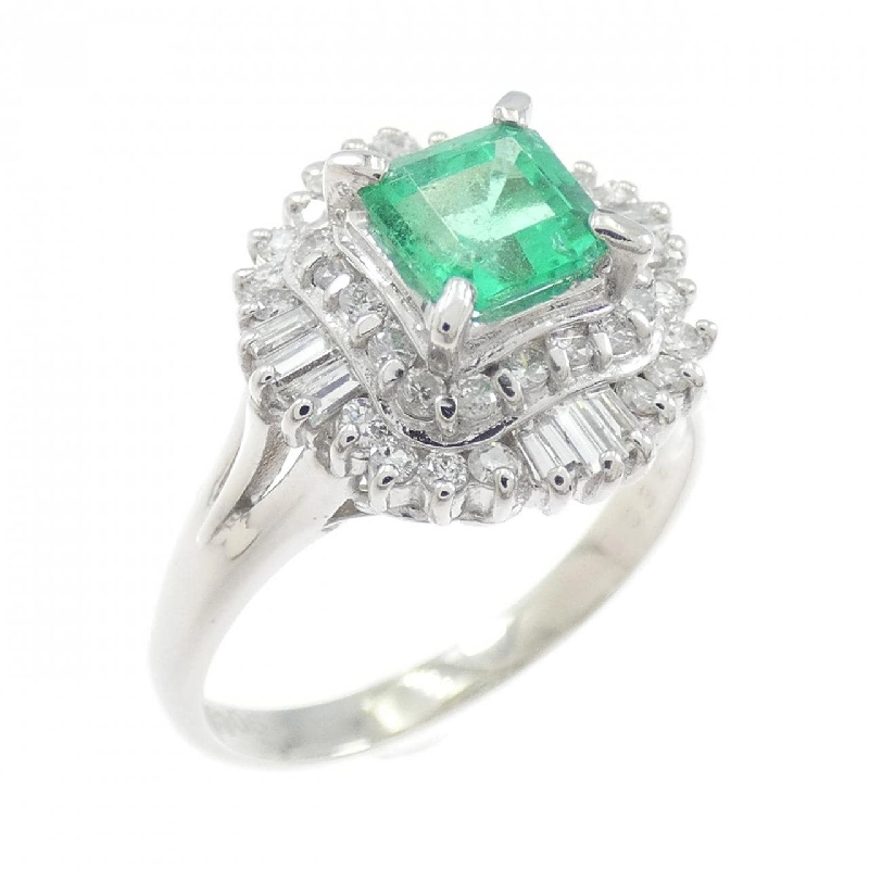 Nhẫn Emerald PT900 0.64CT - Hàng hiệu Chính hãng 852164
