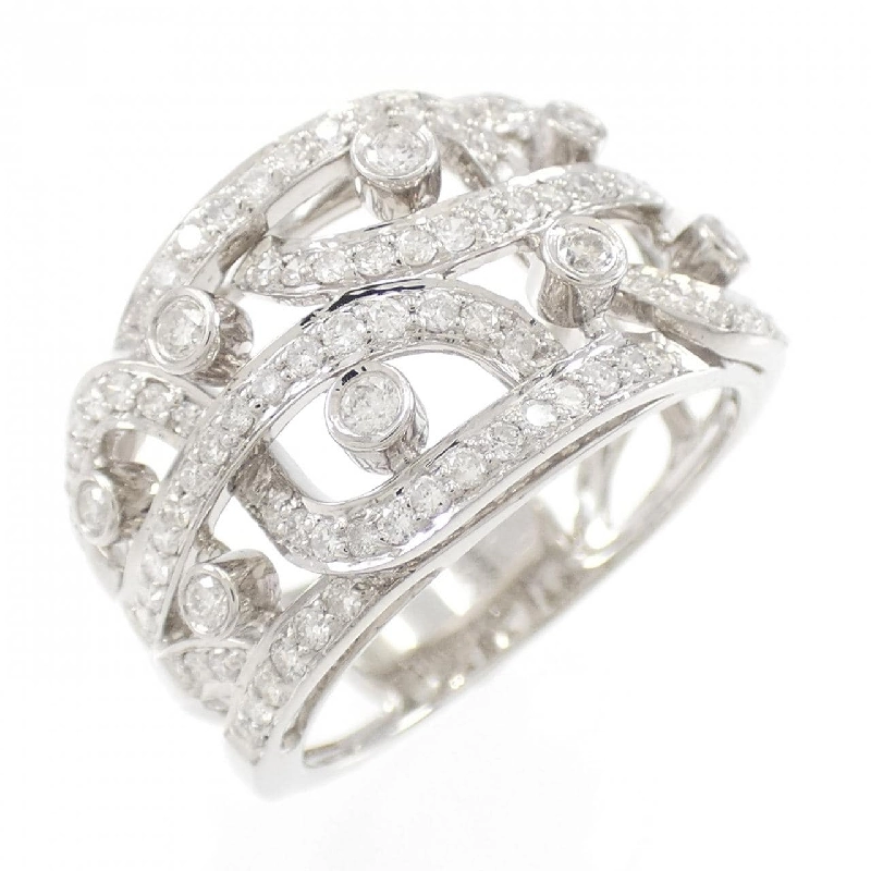 Nhẫn kim cương 750WG 672190