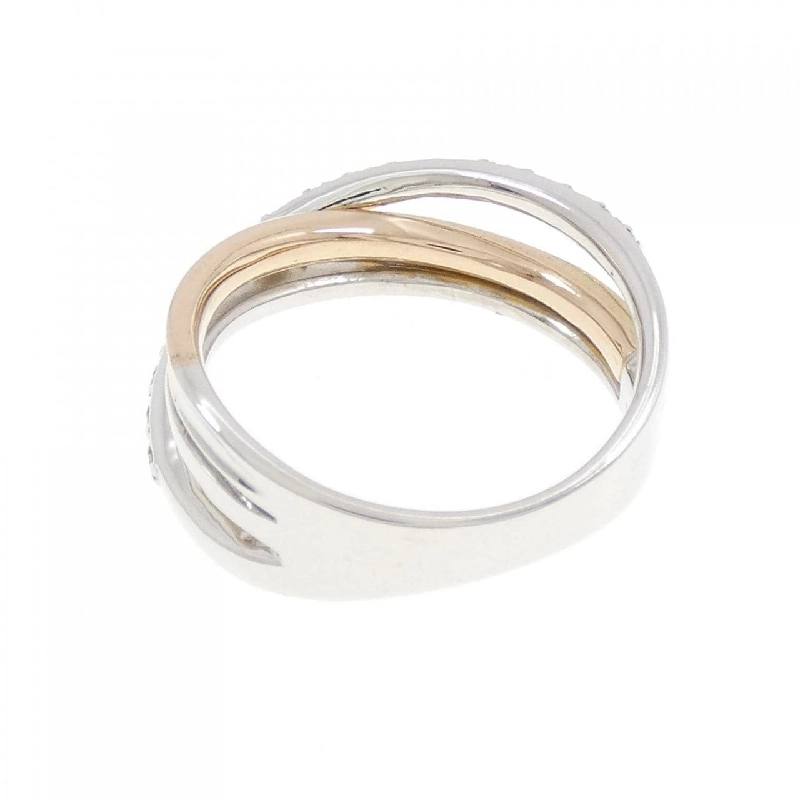 Nhẫn kim cương K18WG/K18PG 0.08CT 671022