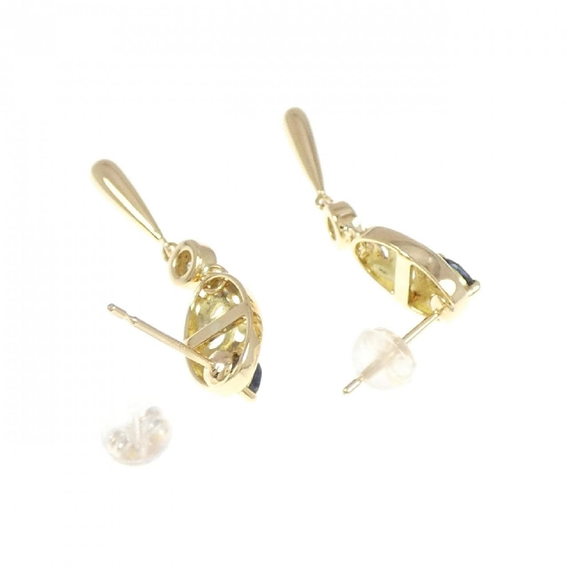 K18YG Sapphire Earrings - Hàng hiệu Authentic 872029