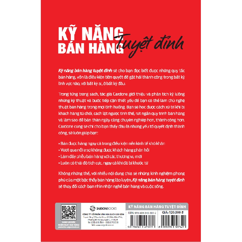 Kỹ Năng Bán Hàng Tuyệt Đỉnh - Grant Cardone 296608