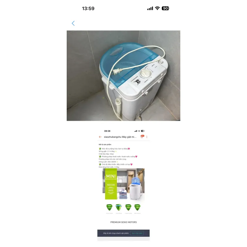 Máy giặt mini bán tự động 760637