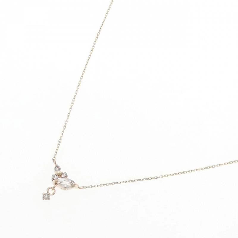 K10YG Đá Topaz Trắng Dây Chuyền - Hàng hiệu Chính hãng 859470