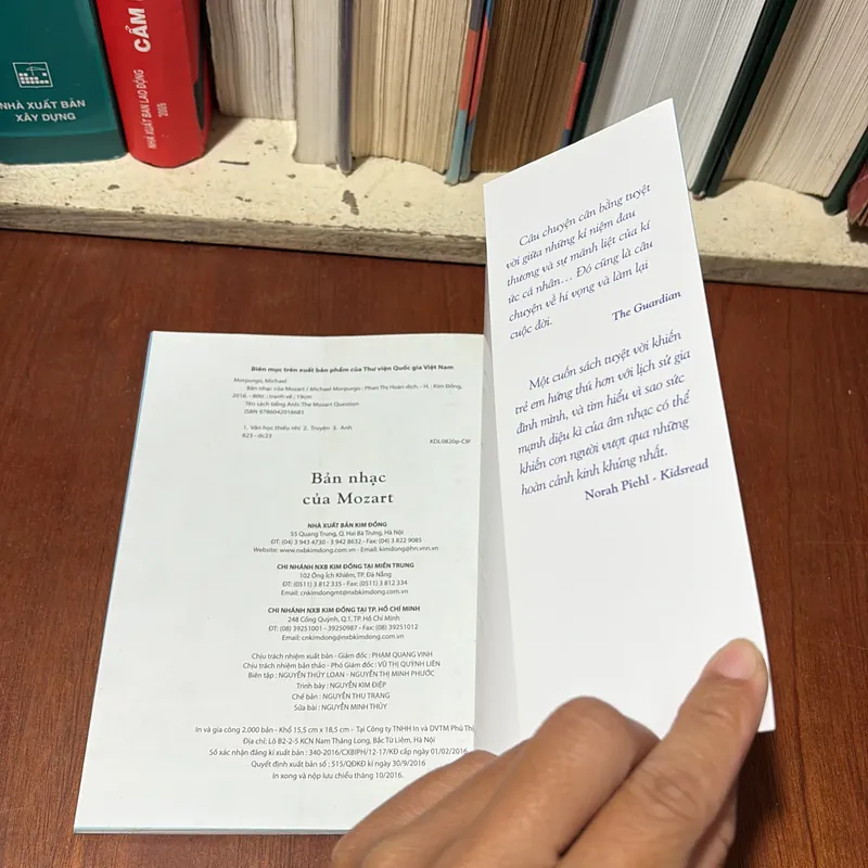 II Sách Thiếu Nhi: Bản Nhạc Của Mozart - MICHAEL MORPURGO - 2016 711393