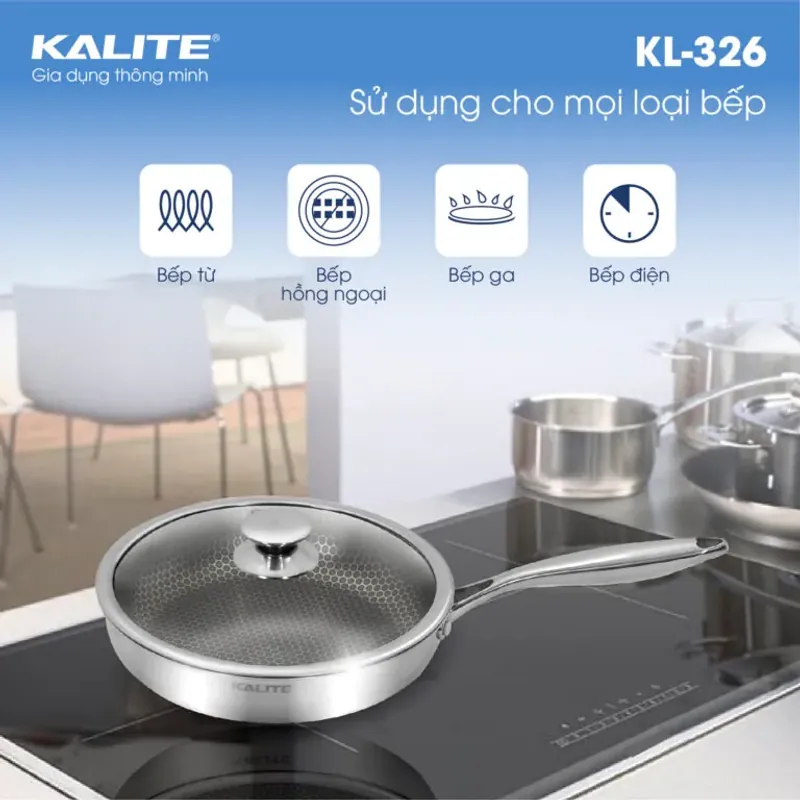 Kalite KL-326 🍳 Chảo tiện lợi, sang trọng, bền bỉ 716024