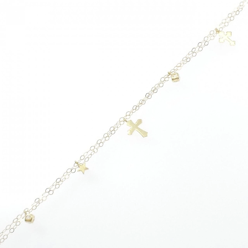 K18YG Thánh giá × Ngôi sao Vòng tay Cubic - Hàng hiệu Chính hãng 871556