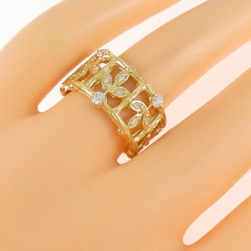 Nhẫn kim cương K18YG 0.178CT 668798