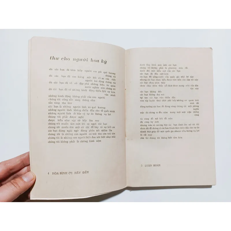 Hoà Bình Ơi Hãy Đến - Luân Hoán , Phạm Thế Mỹ & Lê Vĩnh Thọ ( Thơ Và Nhạc) 760134