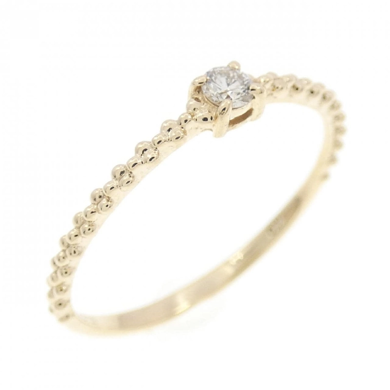 Nhẫn kim cương K10YG 0.05CT 666370