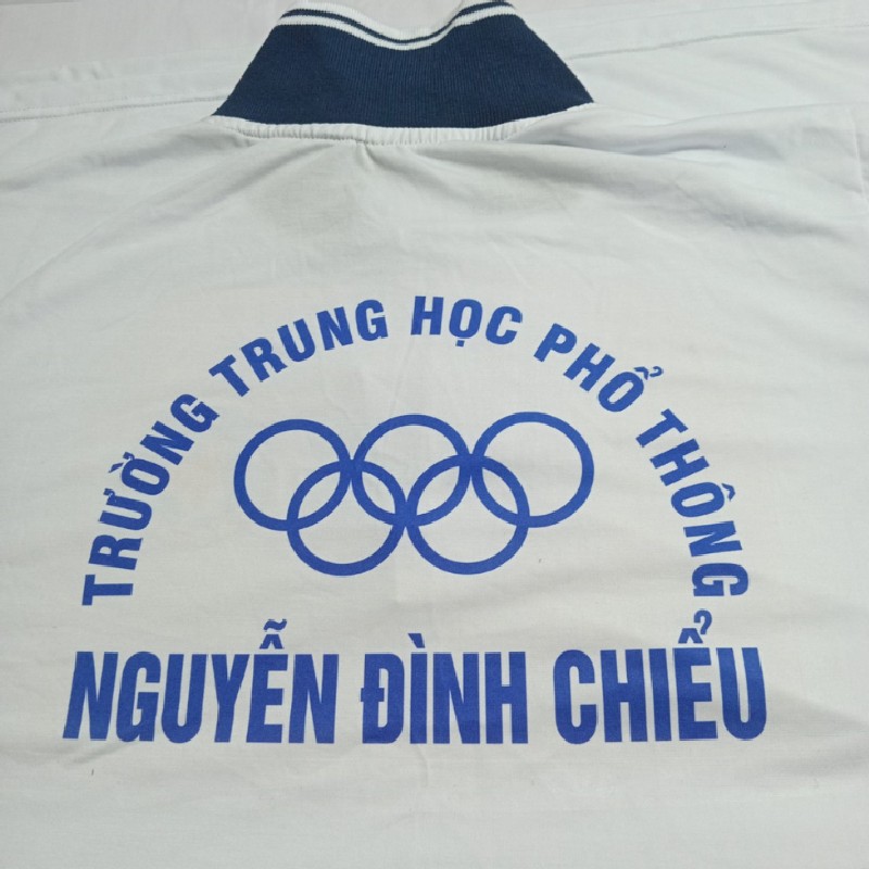 Áo thun thể dục học sinh nam nữ có in logo trường THPT Nguyễn Đình Chiểu Mỹ Tho Tiền Giang 25354
