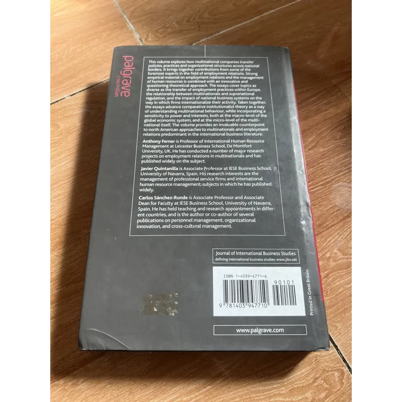 Các tập đoàn đa quốc gia các tổ chức và việc xây dựng các thực tiễn xuyên quốc gia 740374