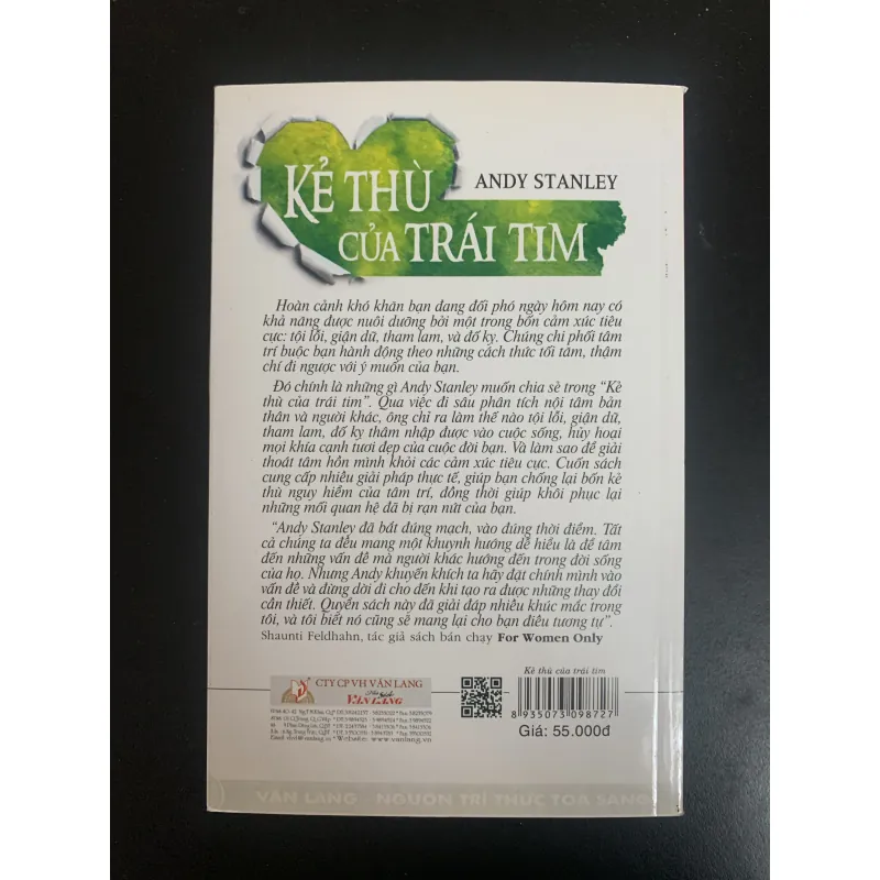 (Sách cũ) Kẻ thù của trái tim - Andy Stanley  972986