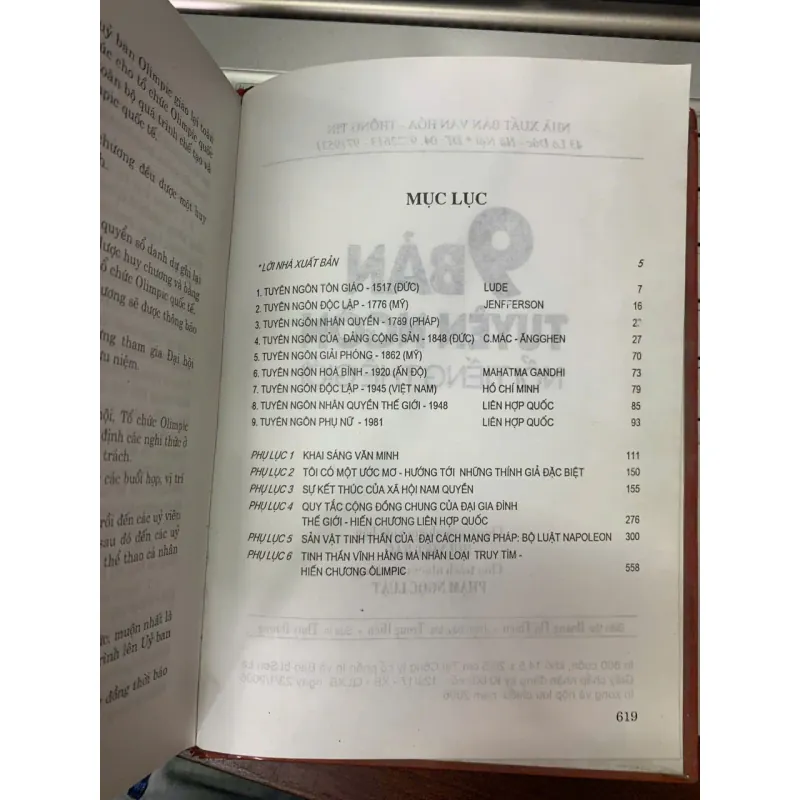 9 BẢN TUYÊN NGÔN NỔI TIẾNG THẾ GIỚI - NGUYỄN VĂN ÚT (BIÊN SOẠN) 717819