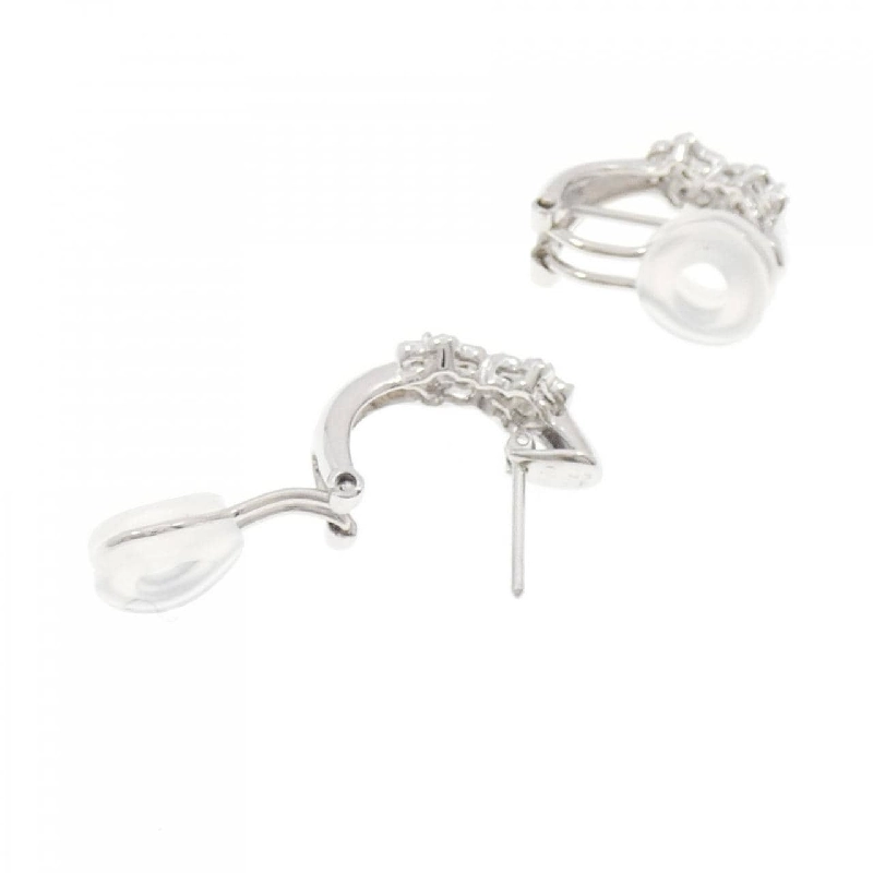 Bông tai/khuyên tai kim cương PT900/K18WG hình hoa 0.40CT - Hàng hiệu Chính hãng 869006