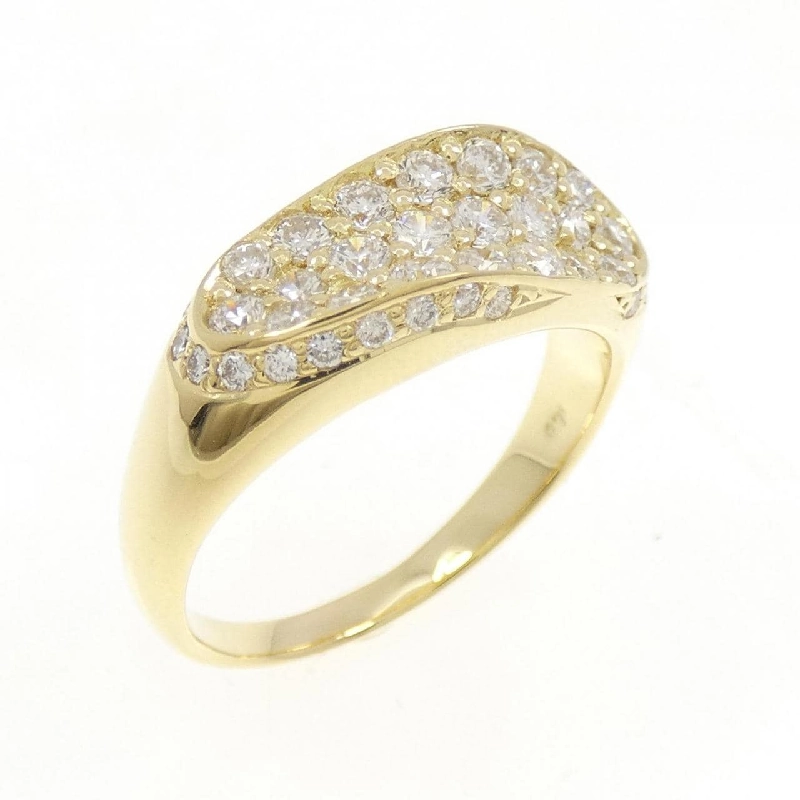 Nhẫn kim cương Pavé K18YG 0.80CT 673355