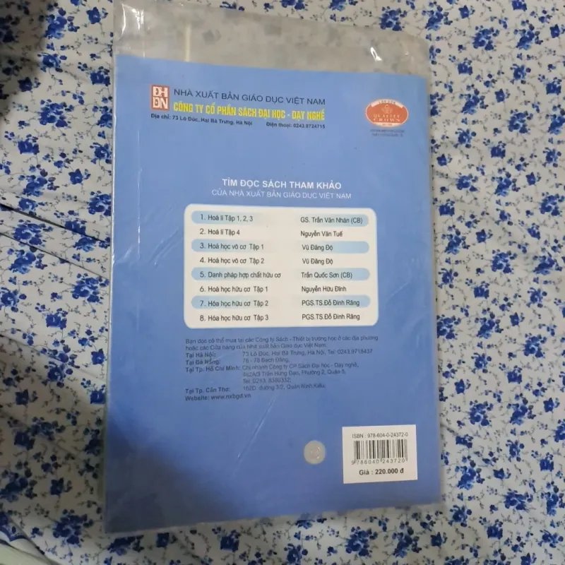 Hóa học hữu cơ tập 1. Đặng Như Tại, Ngô thị Thuận. 759125